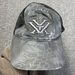 Vortex Optics Hat Men OSFM Gray Kryptek‎ Camo Mesh Trucker Snapback